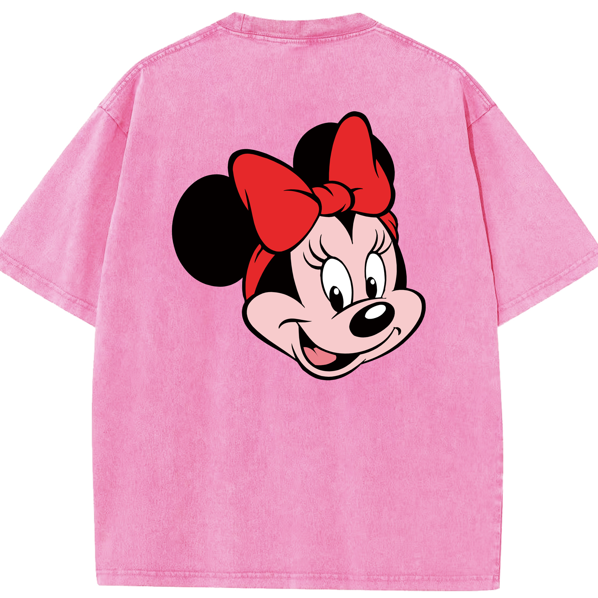 （画像用） ミッキーマウス Mickey Mouse 綿100% ヴィンテージ風 半袖Tシャツ（背面プリント）